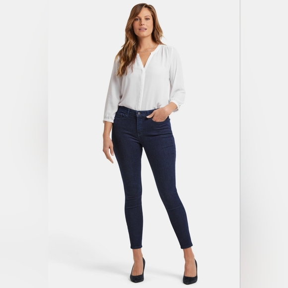 NWT Not Your Daughters Jeans NYDJ Ami Skinny Dark Wash Denim Jeans Size 10 #1221 - Picture 4 of 9